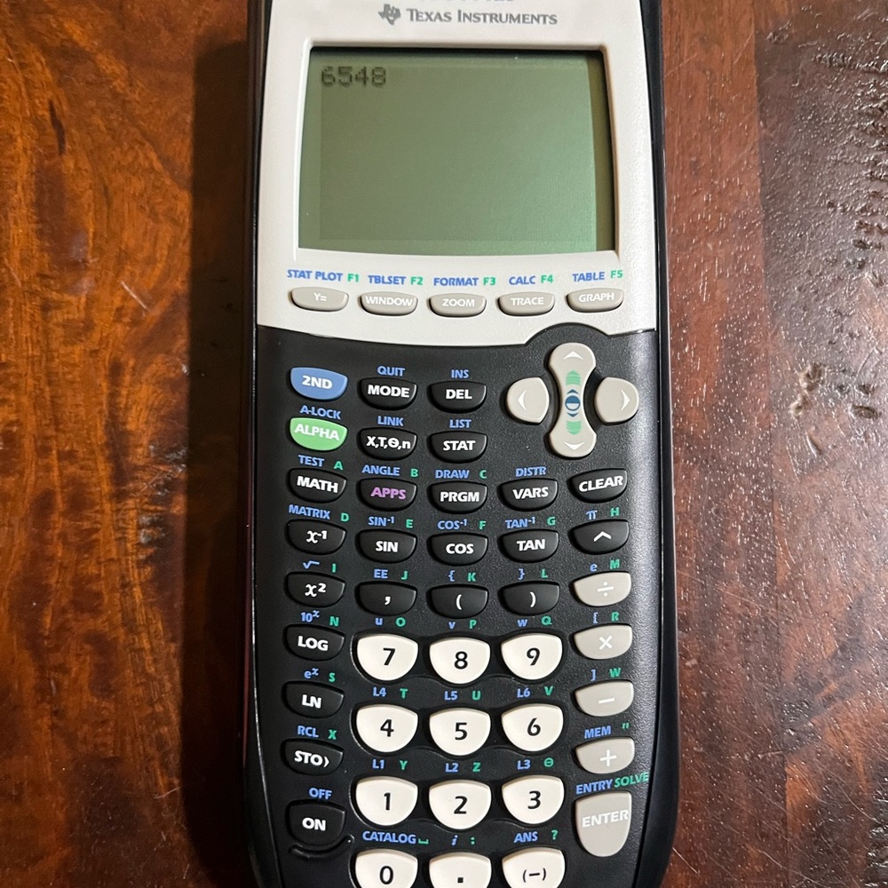 Texas Instruments Black and White Scientific Calculator